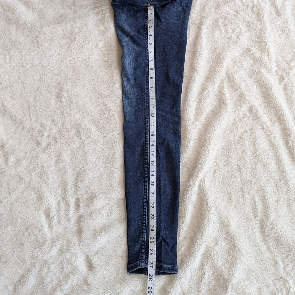 White House Black Market Everyday Soft Dark High-Rise Skinny Ankle Jeans Size 0 - Picture 10 of 11